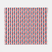 US Flagge-Muster Fleecedecke (Vorderseite (Horizontal))