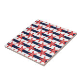 US Flagge-Muster Fliese (Seite)