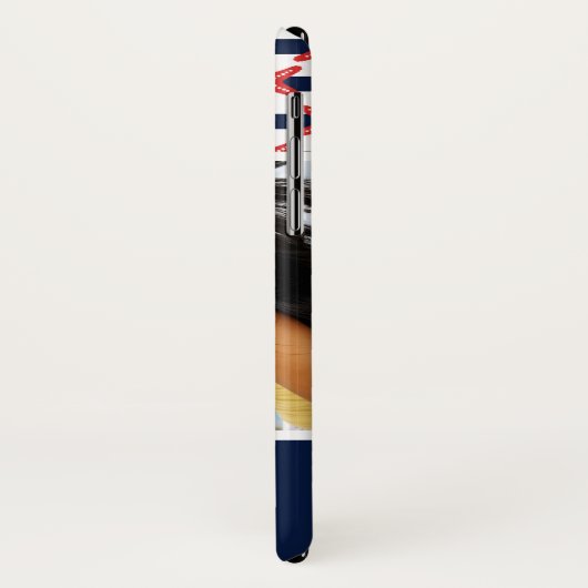 US Flagge Muster | Ihr Foto und Name Case-Mate iPhone Hülle (Hinten/Links)