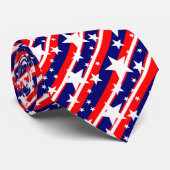US Flagge Muster Krawatte (Gerollt)