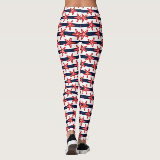 US Flagge-Muster Leggings (Rückseite)