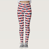 US Flagge-Muster Leggings (Vorderseite)