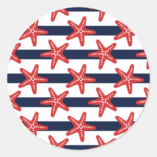 US Flagge Muster Runder Aufkleber (Vorderseite)