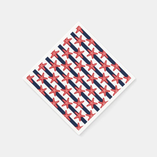 US Flagge Muster Serviette (Ecke)