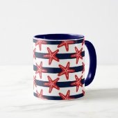 US Flagge-Muster Tasse (VorderseiteRechts)