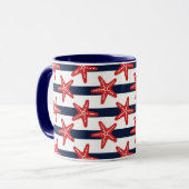 US Flagge-Muster Tasse (Vorderseite Links)