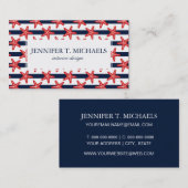 US Flagge-Muster Visitenkarte (Vorne/Hinten)