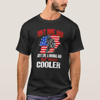 US-Flagge Mx Motocross Dirt Bike Vater wie ein Nor T-Shirt