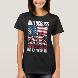US-Flagge MX Motocross, weil Drogen können Sie nic T-Shirt