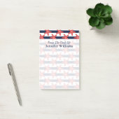 US Flagge| Name hinzufügen Post-it Klebezettel (Büro)