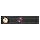 US-Flagge Namensplakette (Vorderseite)