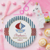 US Flagge Nautical Baby Dusche Pappteller (Party)