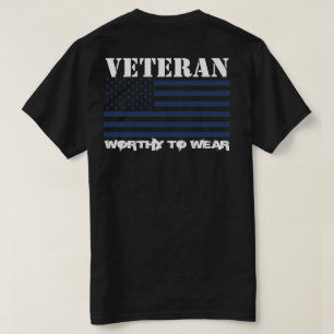 US-Flagge NAVY BLAU - Veteran - Zu tragen lohnt T-Shirt
