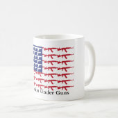 US-Flagge NO Gun Kontrolle Kaffeetasse (VorderseiteRechts)