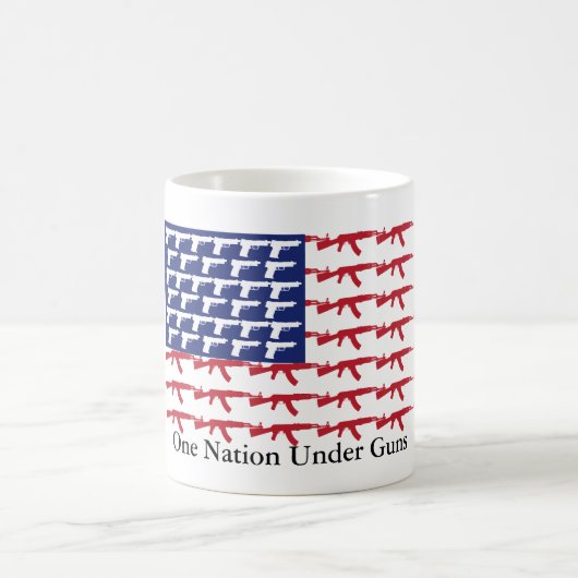 US-Flagge NO Gun Kontrolle Kaffeetasse (Mittel)