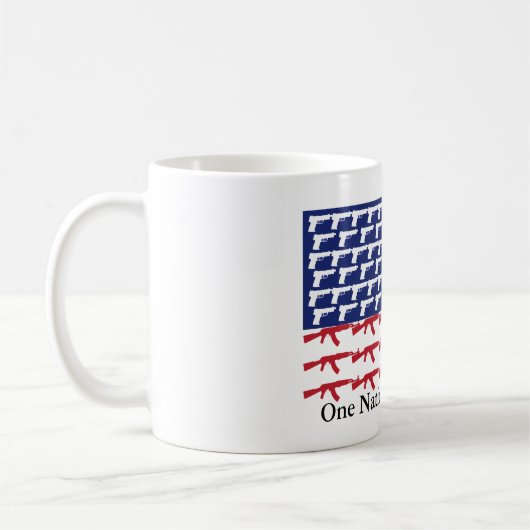 US-Flagge NO Gun Kontrolle Kaffeetasse (Links)