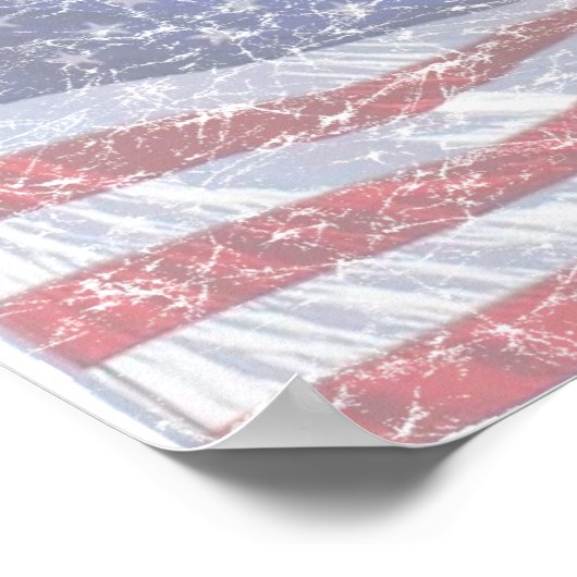 US-Flagge - Not Poster (Ecke)