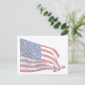 US-Flagge - Not Postkarte (Stehend Vorderseite)