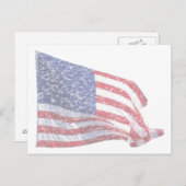 US-Flagge - Not Postkarte (Vorne/Hinten)