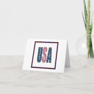 US FLAGGE Notecard Karte