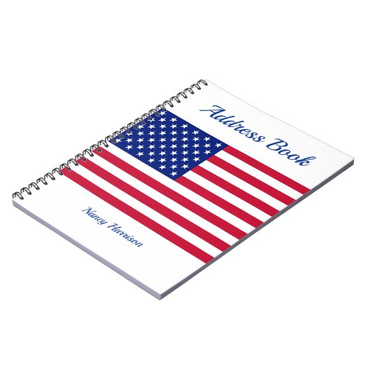 US Flagge Notizblock (Linke Seite)