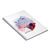 US-Flagge Notizblock (Rechte Seite)