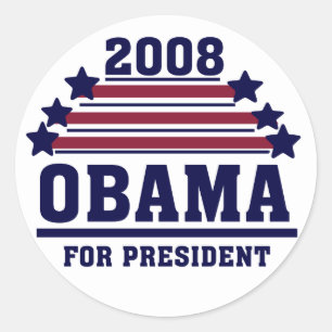 US Flagge Obama Sticker