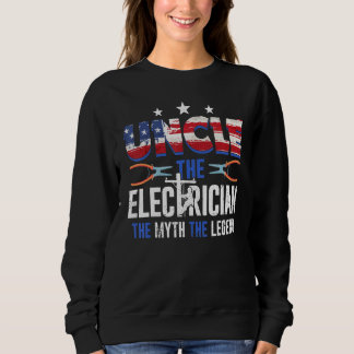 US-Flagge Onkel Der Elektriker Der Mythos Die Lege Sweatshirt