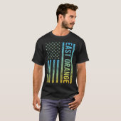 US-Flagge - Orange T-Shirt (Vorne ganz)