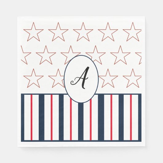 US Flagge Paper Napkins Serviette (Vorderseite)