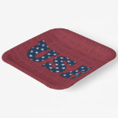 US FLAGGE Paper Plate Pappteller (Gewinkelt)