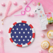 US Flagge Paper Teller Red White und Blue (Party)