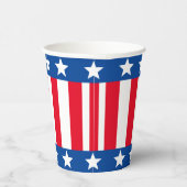 US Flagge Pappbecher (Rechts)