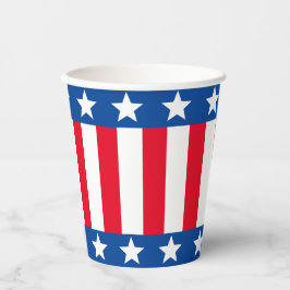 US Flagge Pappbecher