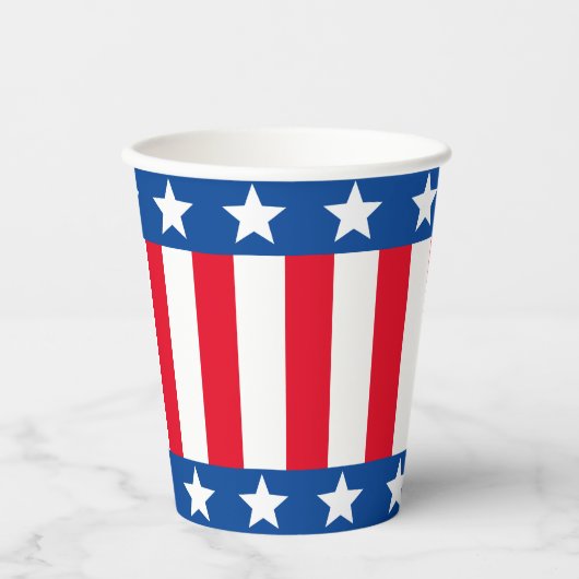 US Flagge Pappbecher (Vorderseite)