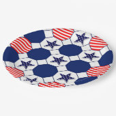 US Flagge Pappteller (Schrägansicht)