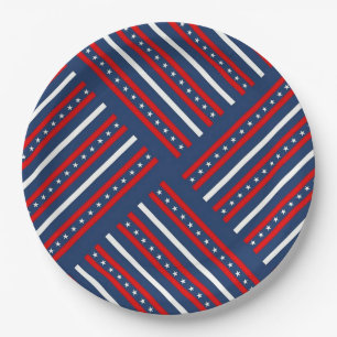 US Flagge Pappteller