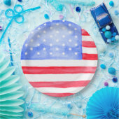 US Flagge Pappteller (Party)