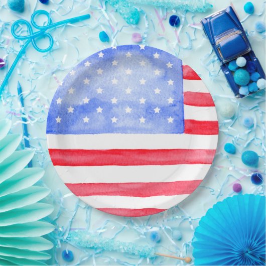 US Flagge Pappteller (Party)