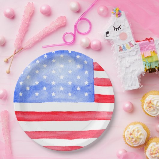 US Flagge Pappteller (Party)