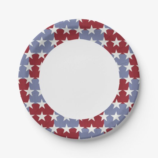 US Flagge Pappteller (Vorderseite)