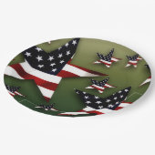 US-Flagge Pappteller (Schrägansicht)