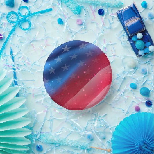 US Flagge Pappteller (Party)