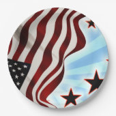 US-Flagge Pappteller (Vorderseite)