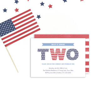 US Flagge Party Einladung
