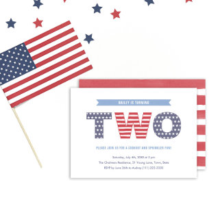 US Flagge Party Einladung