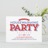 US Flagge Party Einladung (Stehend Vorderseite)