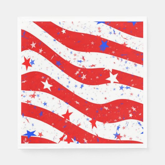 US Flagge Party Napkins Serviette (Vorderseite)