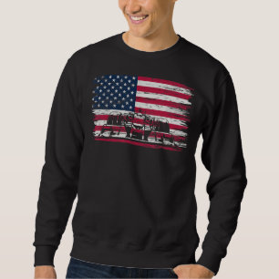 US-Flagge Patriot Formel-Rennsport Fans Auto-Fan Sweatshirt