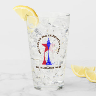 US Flagge Patriot Glas